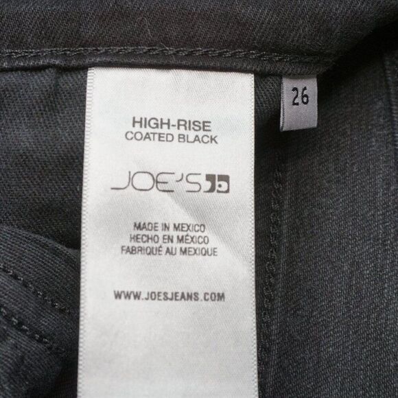 New Joe's Jeans High Rise Boot Cut Jeans in Black Coated size 26 - Picture 14 of 15